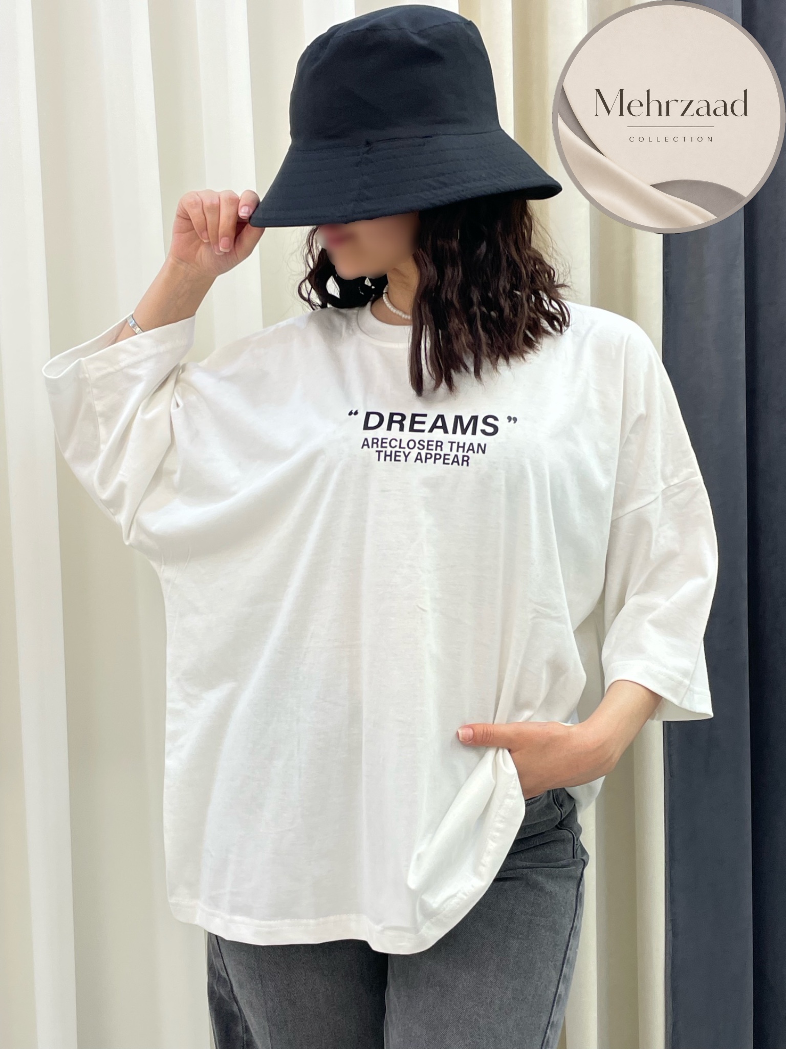 تیشرت باکسی طرح Dreams